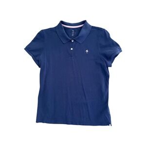 Lilly Pulitzer Pima‎ Cotton Short Sleeve Polo Shirt Palm Tree Logo Women's M